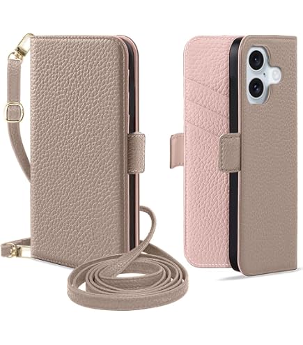 Amazon.co.jp: Kahper いphone15 用ケース 手帳型 ショルダー付き バイ